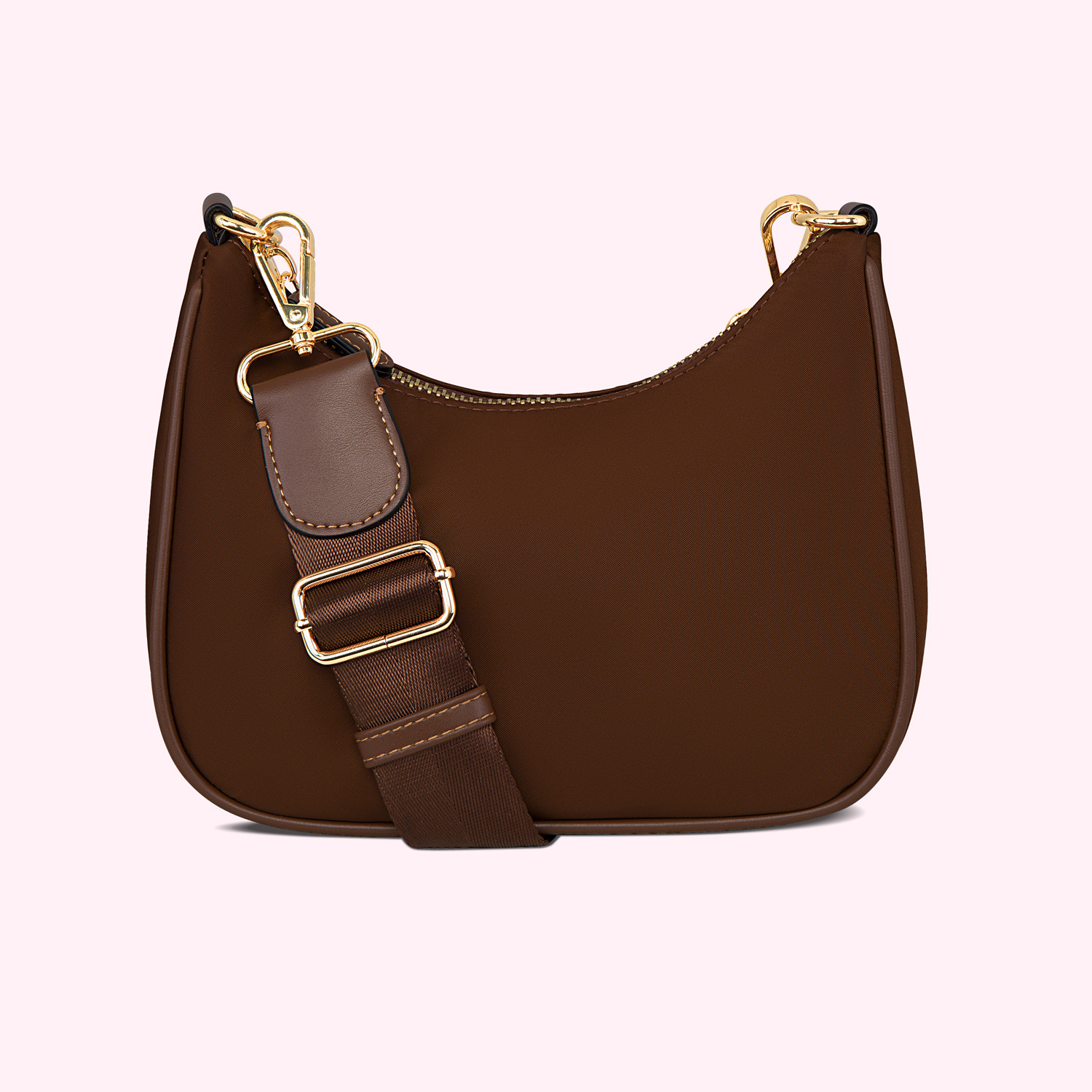 Honey Espresso Curved Crossbody Bag | Shoulder Bag - Stoney Clover Lane | Stoney Clover Lane