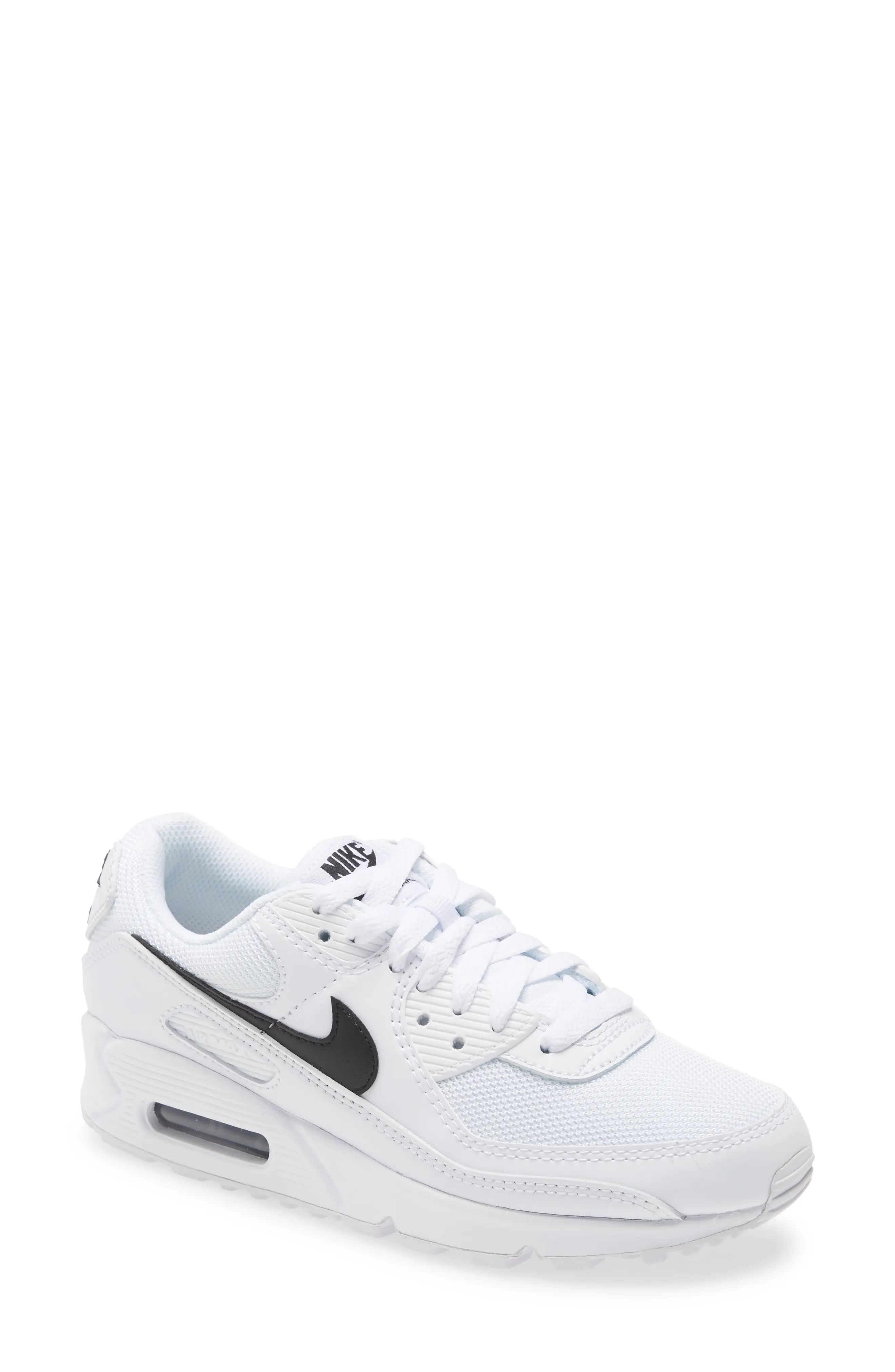 Nike Air Max 90 Sneaker in White/Black/White at Nordstrom, Size 6 | Nordstrom