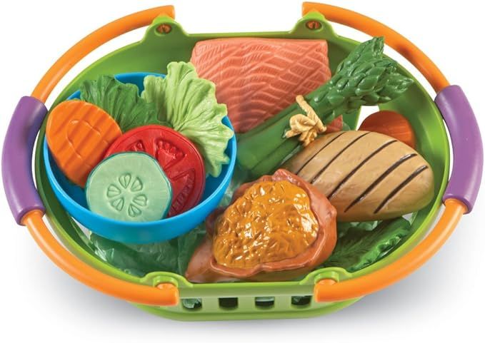Learning Resources New Sprouts Healthy Dinner, Pretend Play Food Set, Kitchen Toys, 14 Piece Set,... | Amazon (US)