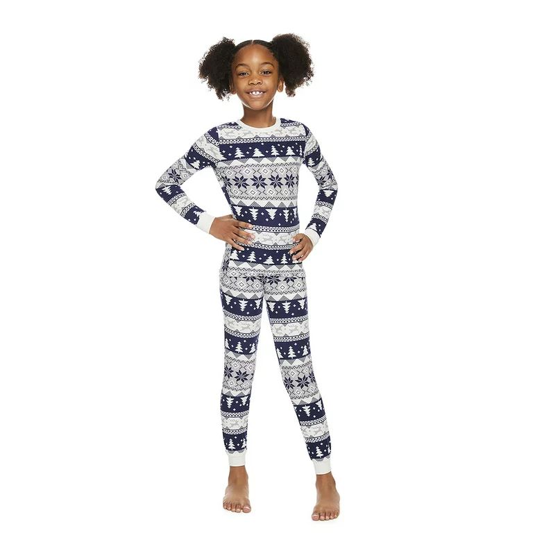 Jolly Jammies Fair Isle Stripe Matching Family Christmas Pajama Set | Walmart (US)