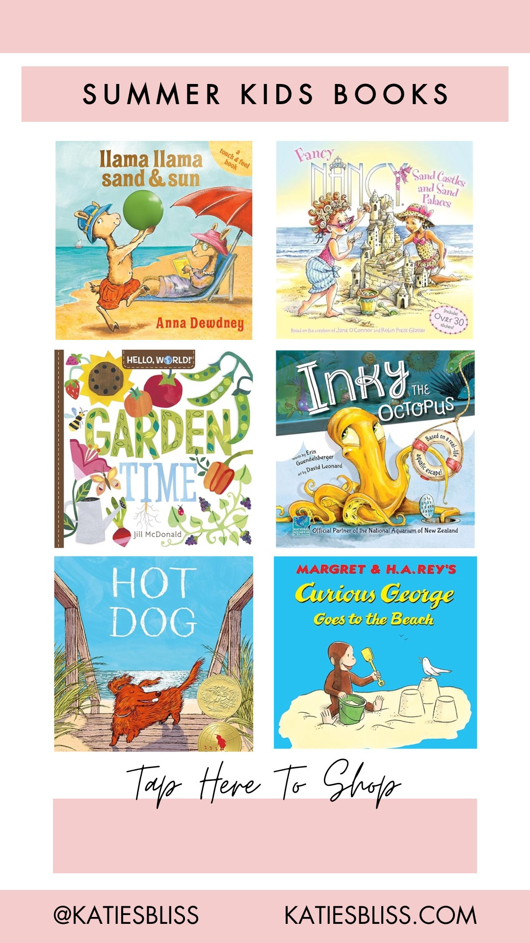 Summer kids books 📖

Summer. Kids. Toddler. Books. Library. Curious George. Fancy Nancy. Llama llama.

#LTKmomlife #LTKKids #LTKHome
