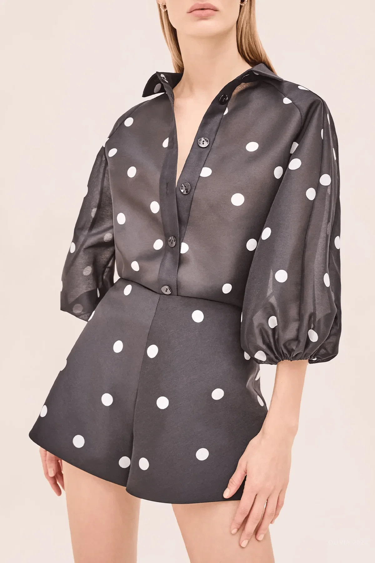 Cambridge Top in Black White - Black L | Shop Olivia