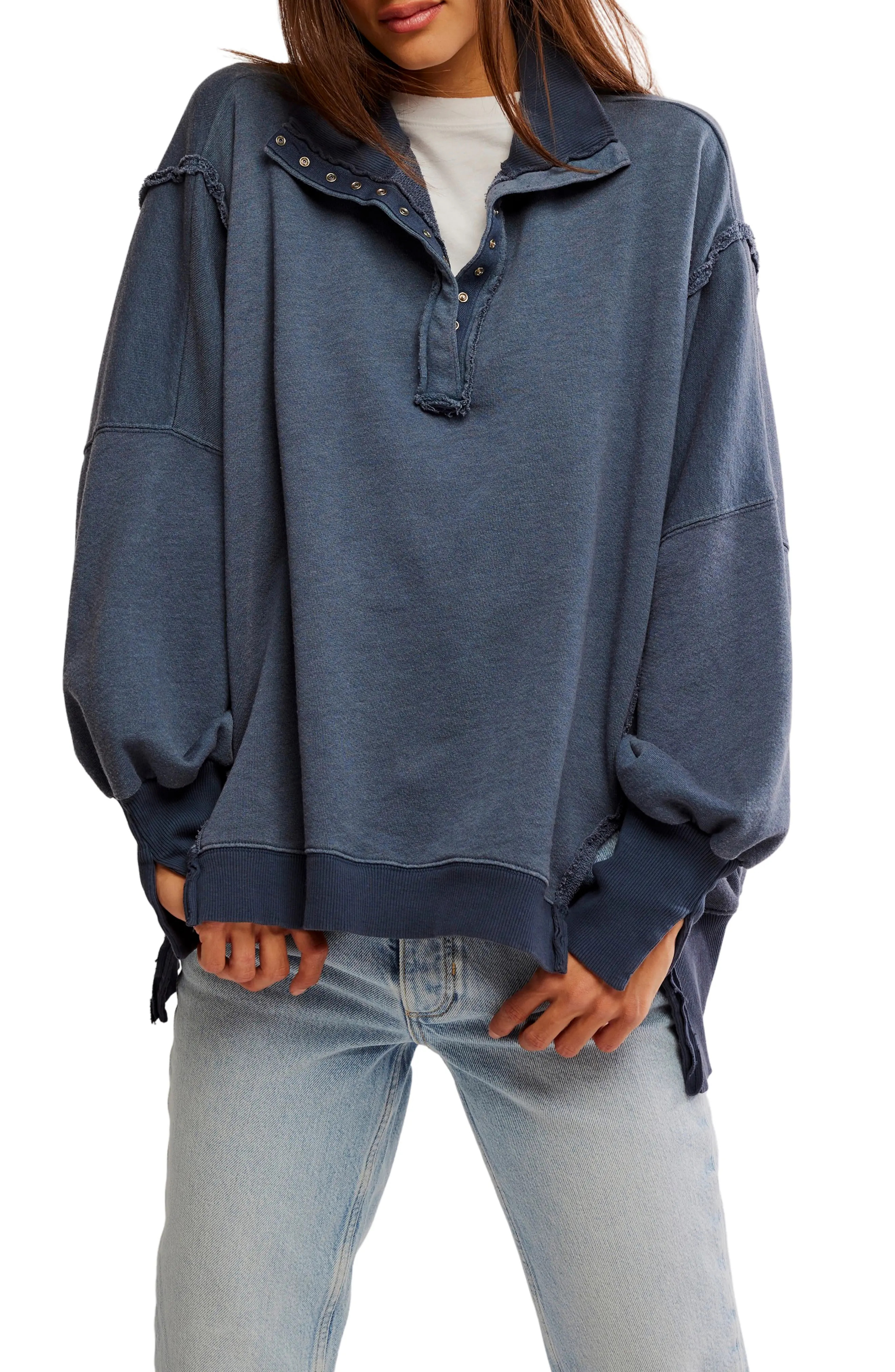 Free People Camden Oversize Henley (Women) | Nordstromrack | Nordstrom Rack