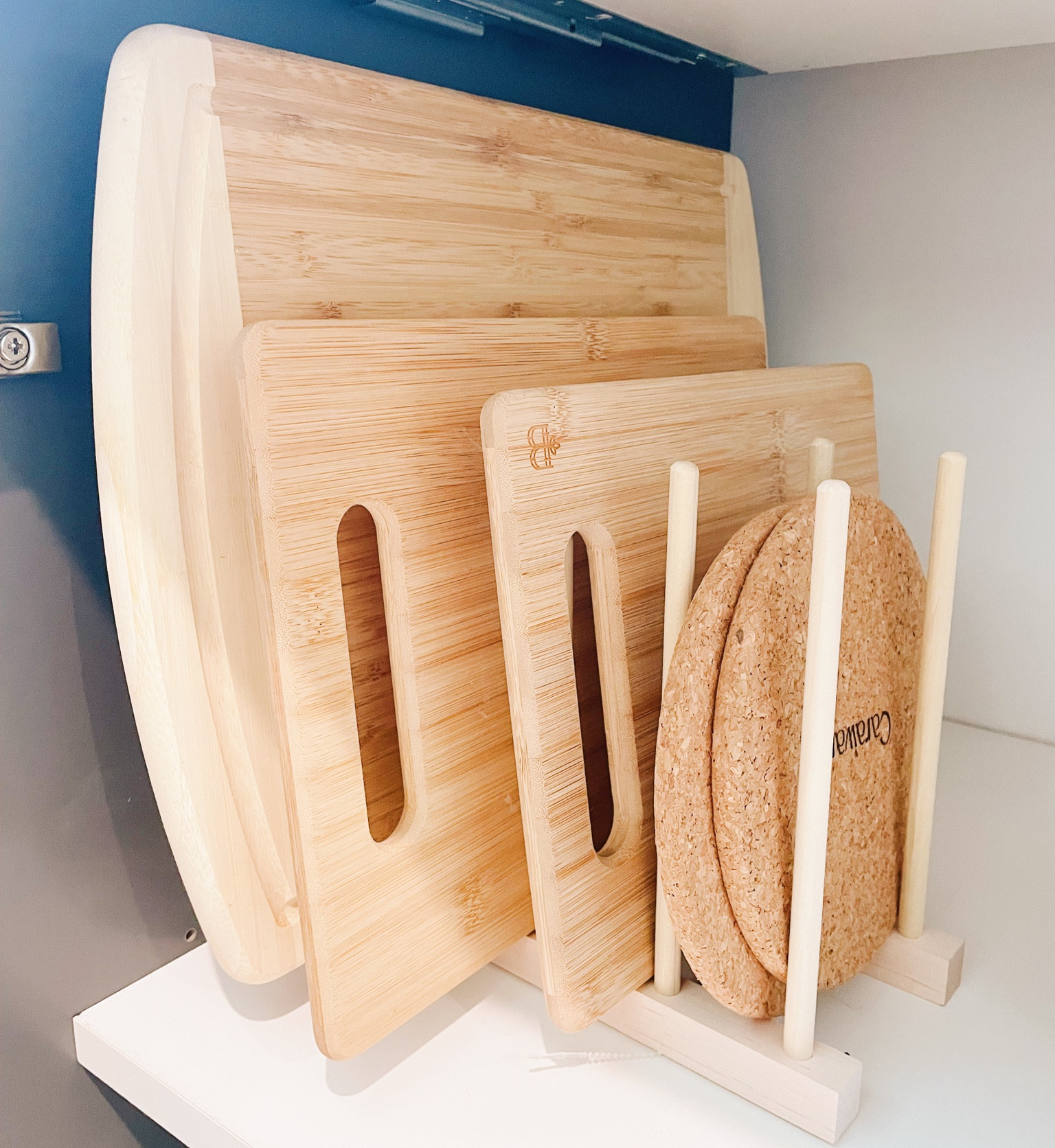 Sometimes all you need is a $10 product to make life easier in the kitchen! Try this maple rack for cutting board organization! #kitchenorganization 

#LTKstyletip #LTKhome #LTKfindsunder50