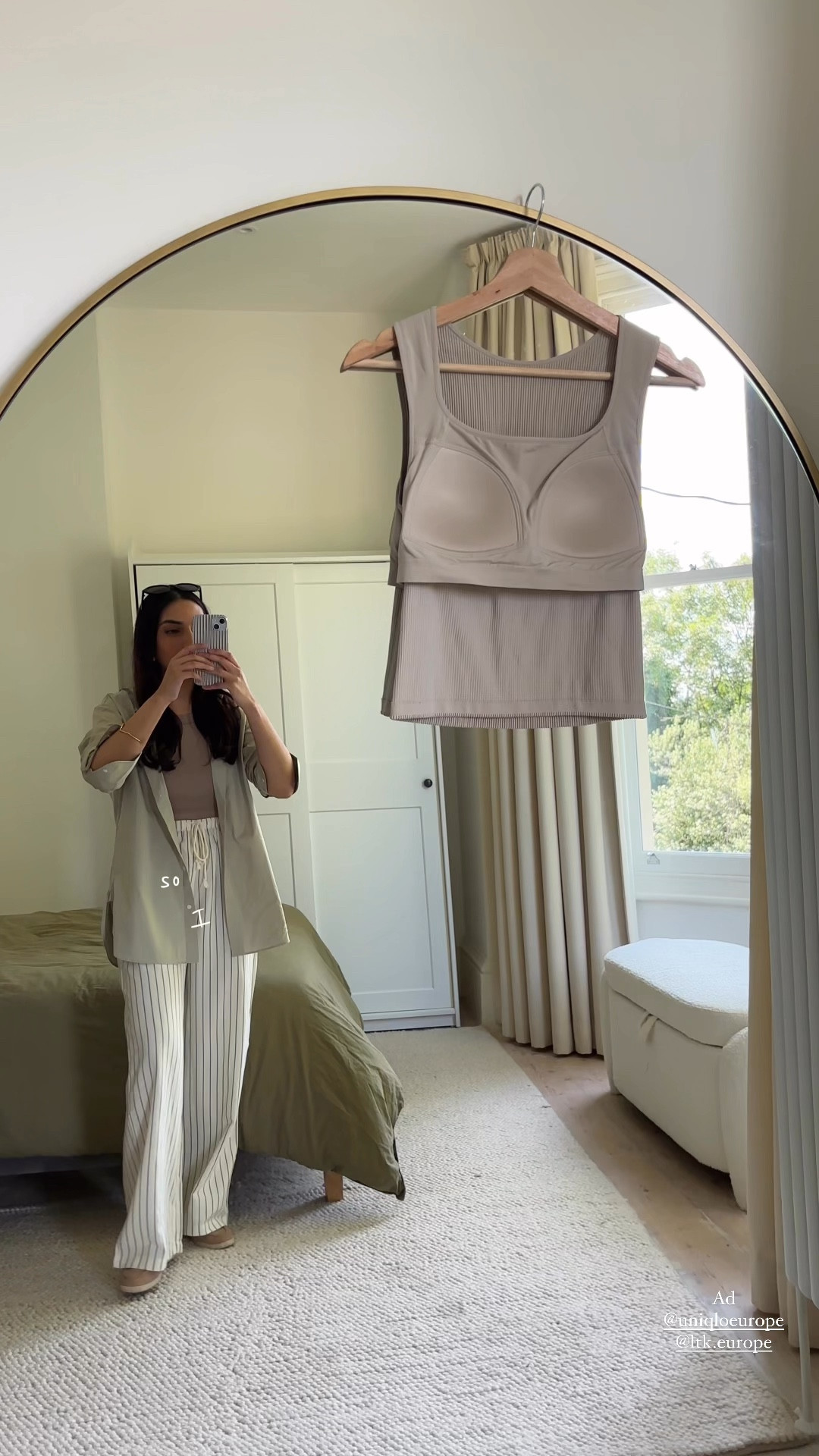 uniqlo, modest fashion, summer fashion, linen shirt, cotton shirt, linen blend trouser, stripe trouser, wide leg linen trouser, bra top, vest top

#LTKeurope #LTKfindsunder50 #LTKSeasonal