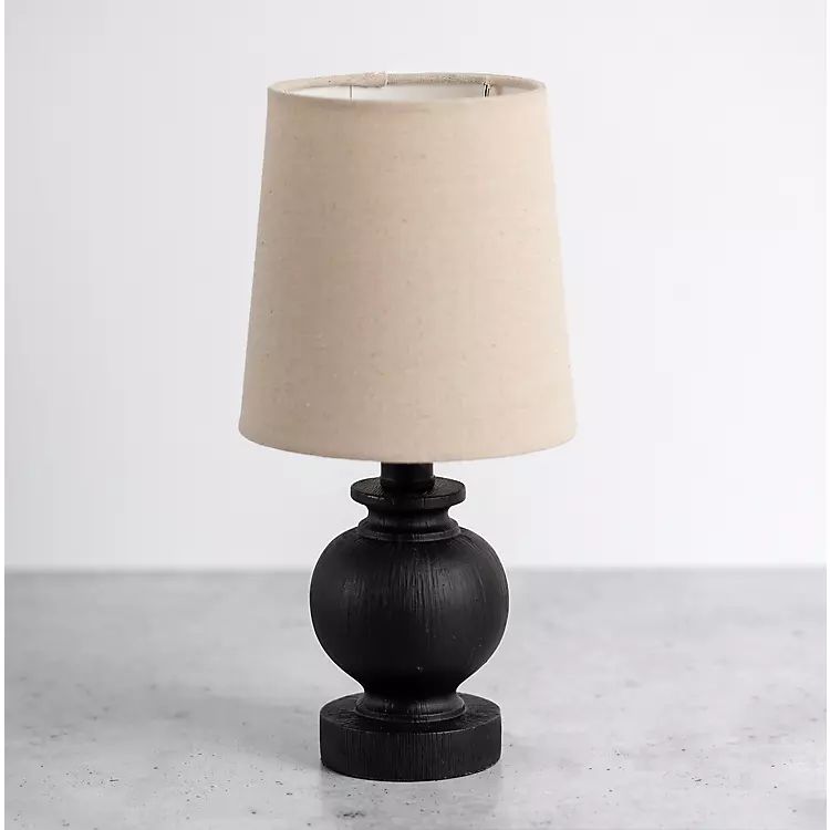 Matte Black Baluster Mini Table Lamp | Kirkland's Home