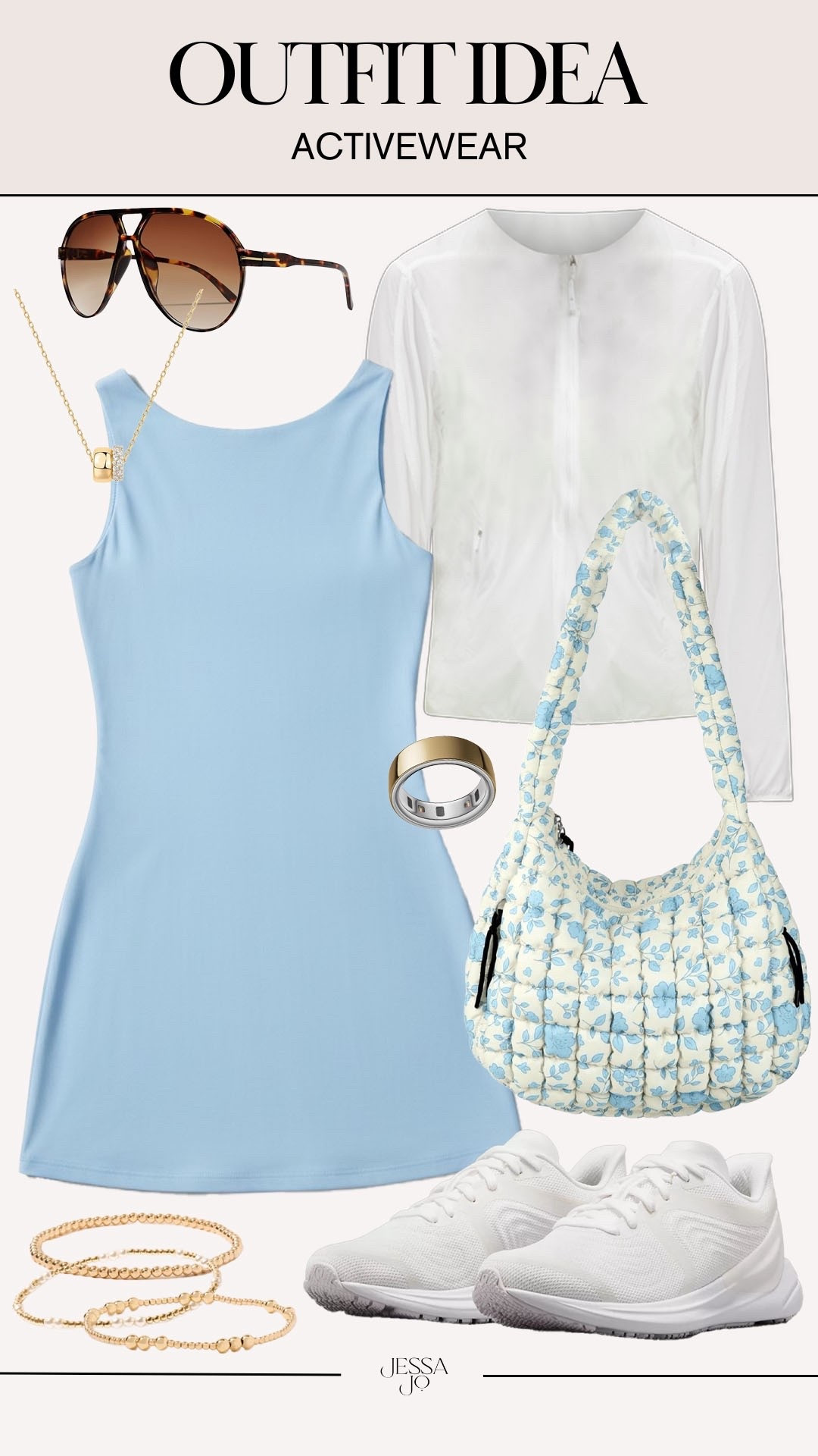 Spring activewear. Spring active dress. Cute activewear outfit. Active OOTD. Floral puffer tote. Lululemon sneakers. Amazon active dress  

#LTKootd #LTKSeasonal #LTKActive