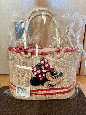 Disney x Beams Collaboration Basket Bag Minnie Mouse Beautiful Condition | eBay US