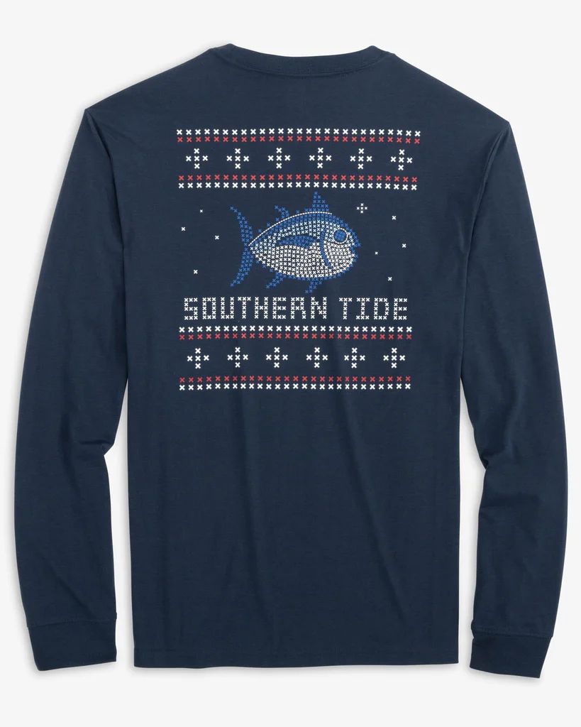 Fair Isle Skipjack Long Sleeve T-shirt | Southern Tide