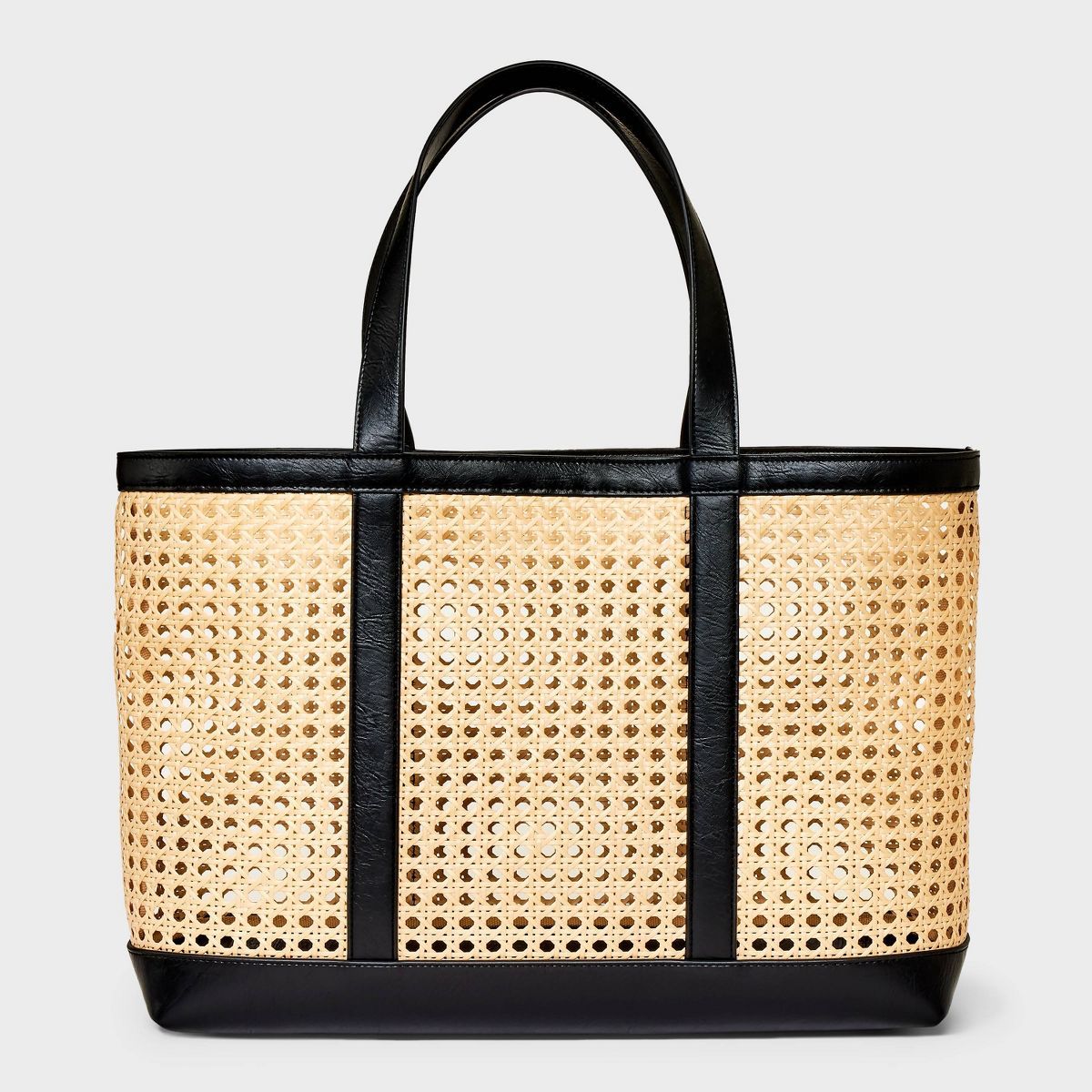 Caning Natural Tote Handbag - Universal Thread™ | Target