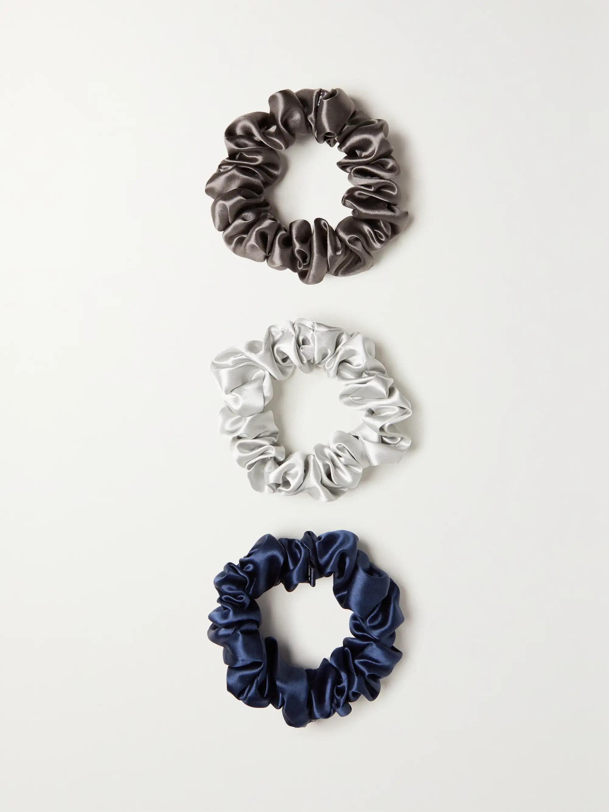 Set of three large silk hair ties | NET-A-PORTER (UK & EU)
