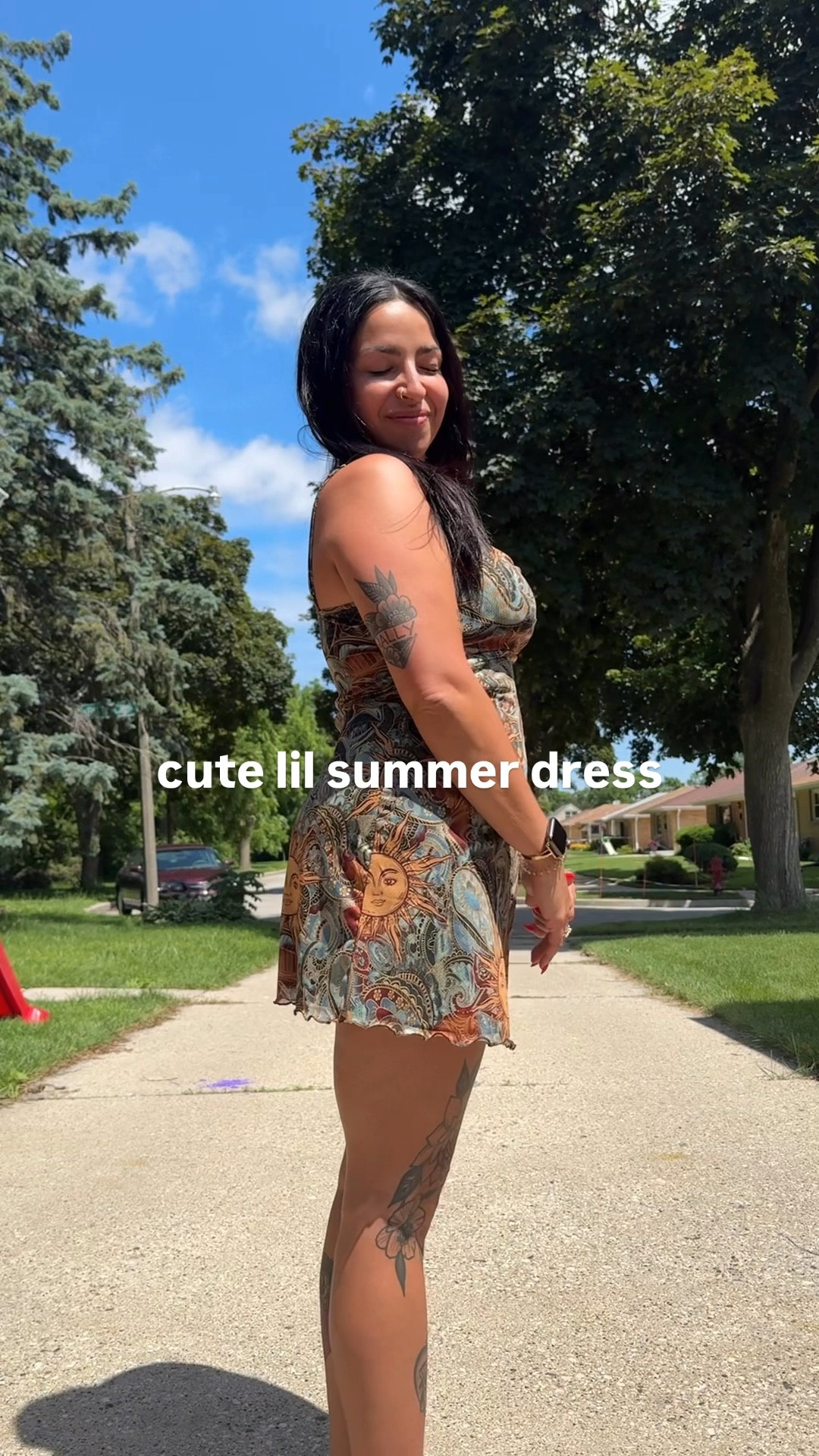 Found this cutie little summer dress on Amazon! So comfy and midsize friendly. Perfect for a warm summer day 🌞 

#LTKMidsize #LTKSeasonal #LTKPetite