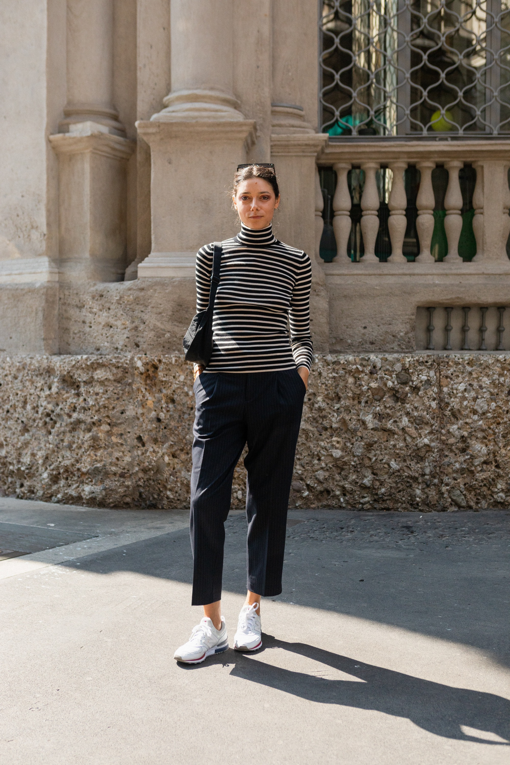 100% EXTRA FINE MERINO RIBBED STRIPED TURTLENECK JUMPER | UNIQLO (UK)
