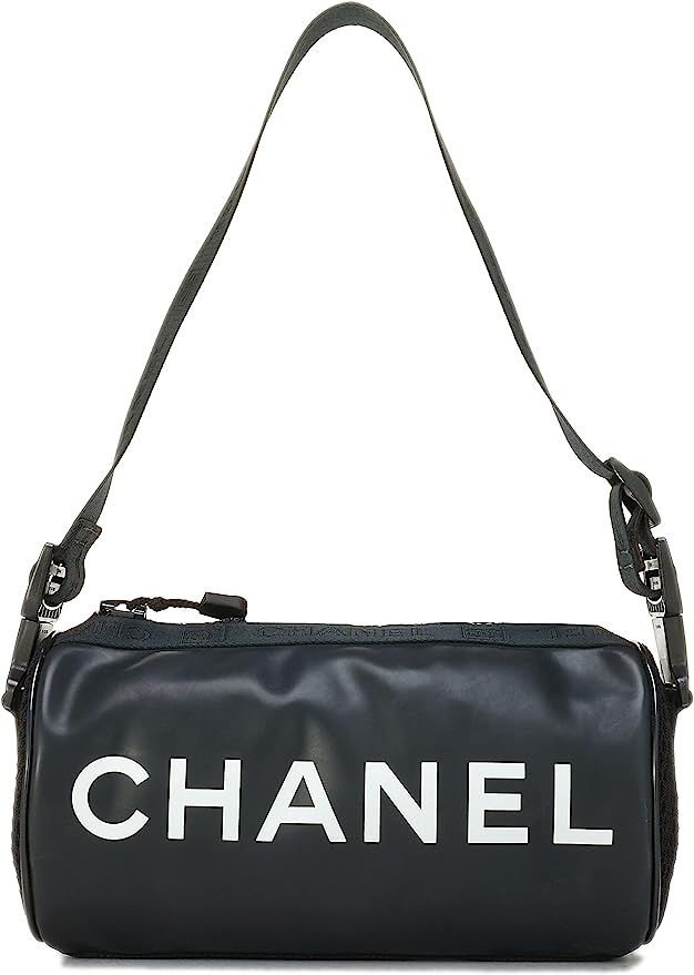 Amazon.com: Chanel, Pre-Loved Black Vinyl Sportline Duffle, Black : Luxury Stores | Amazon (US)