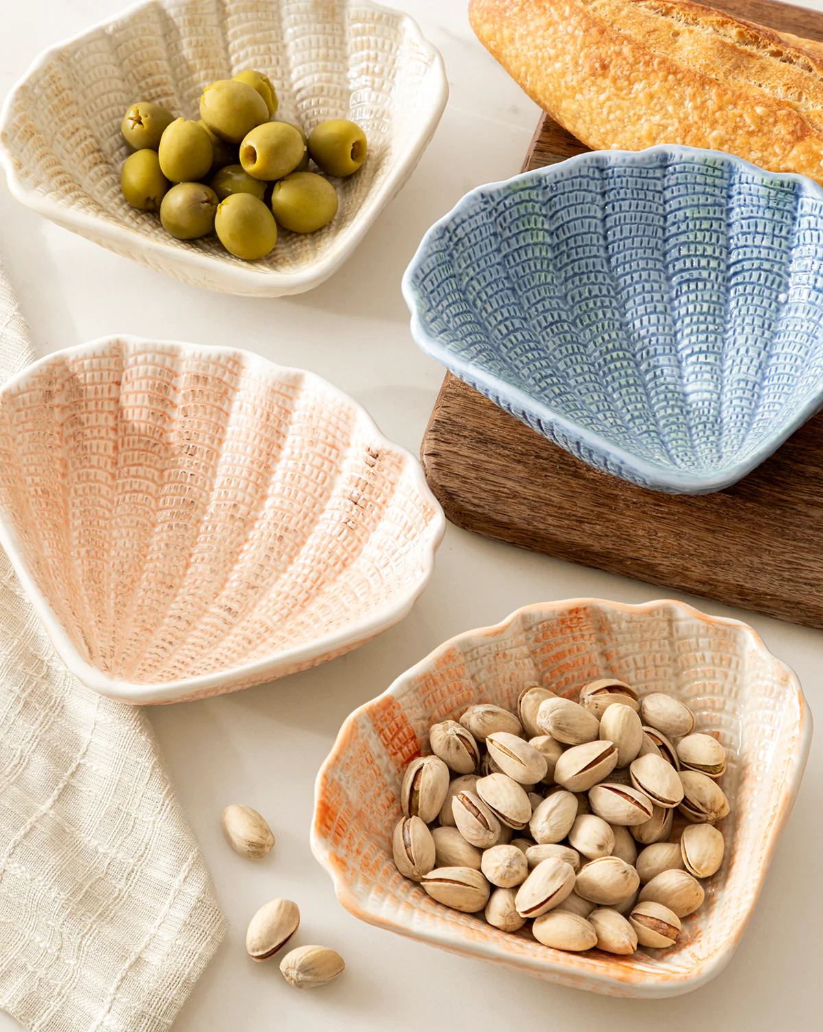 Aurelie Shell Shaped Bowls (Set of 4) | McGee & Co. (US)