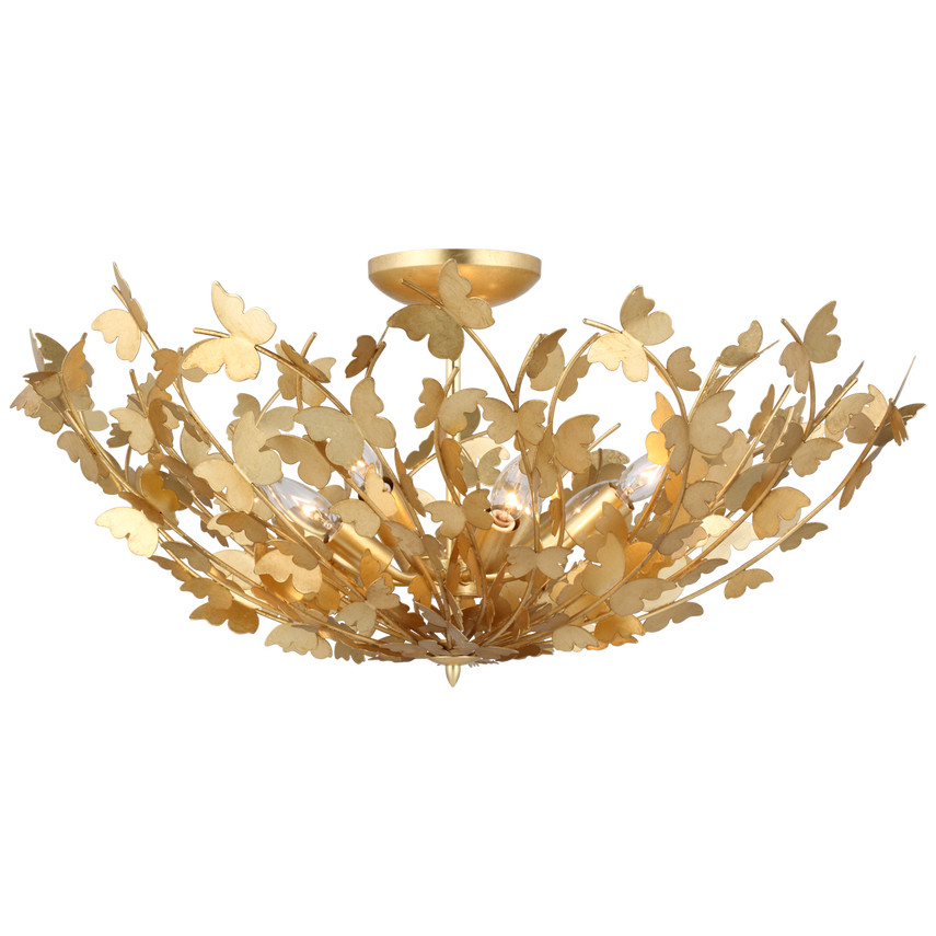 Farfalle Large Semi-Flush Mount | Visual Comfort