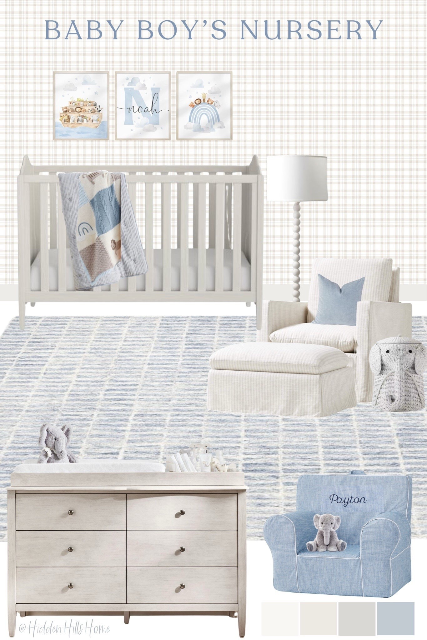 Baby boys modern transitional nursery mood board, crib, nursery decor ideas light blue nursery inspo, elephant nursery decor #babyboy



#LTKHome #LTKBaby #LTKGiftGuide