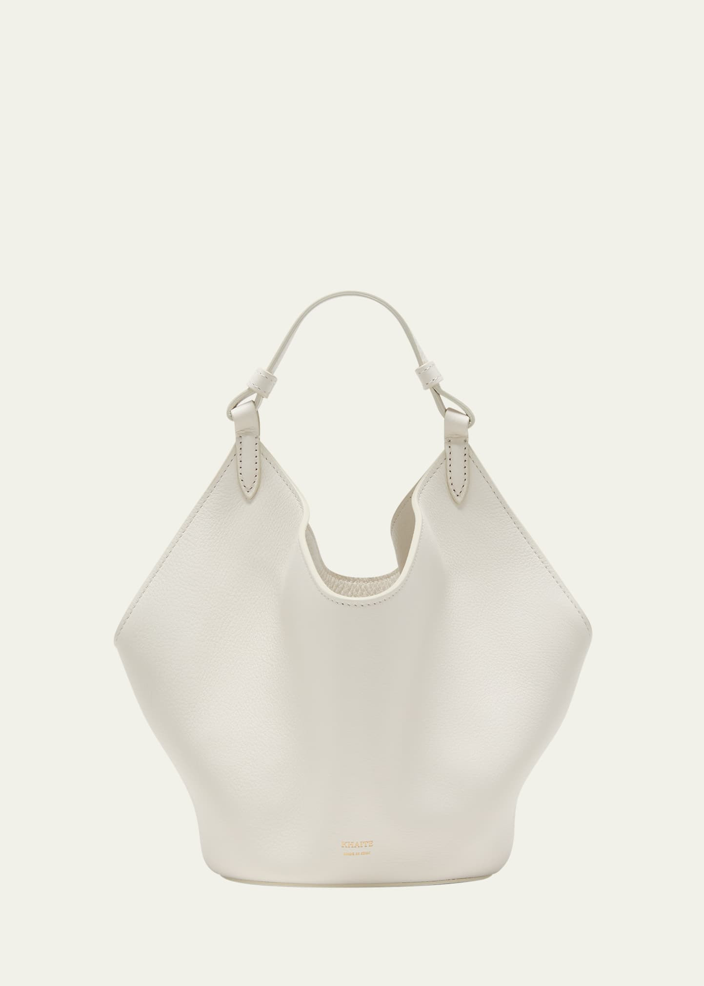 Khaite Lotus Mini Leather Shoulder Bag | Bergdorf Goodman