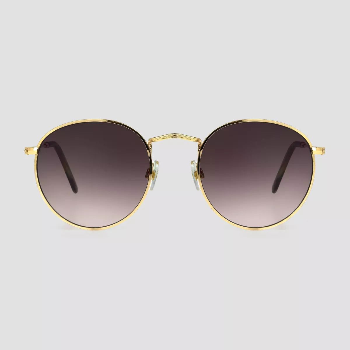 Women's Narrow Metal Round Sunglasses - Universal Thread™ Gold | Target