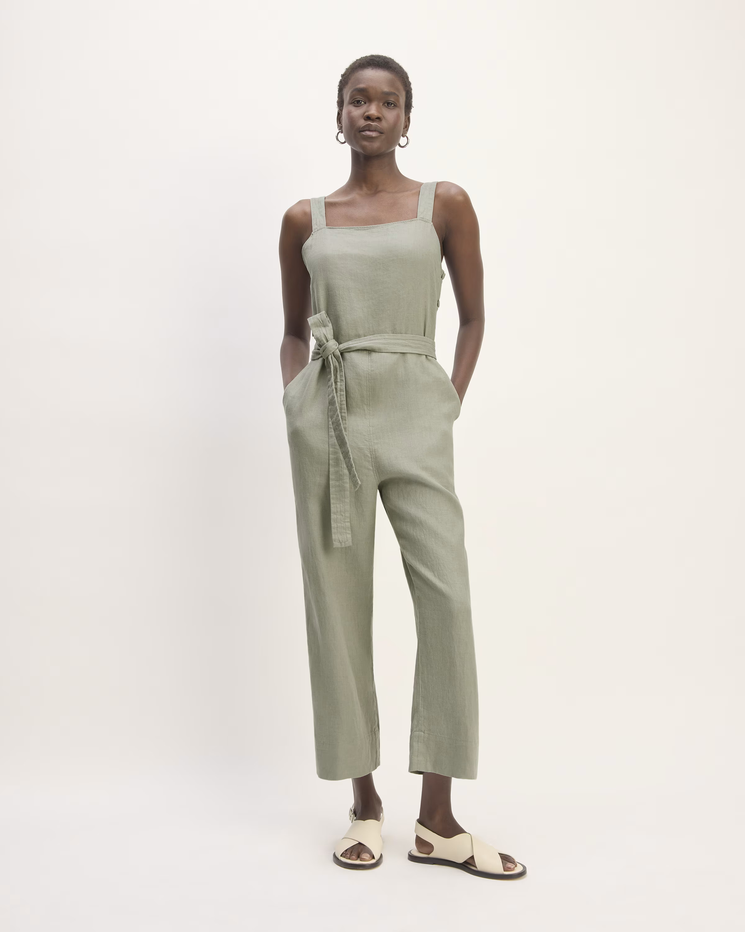 The Linen Side-Button Jumpsuit | Everlane