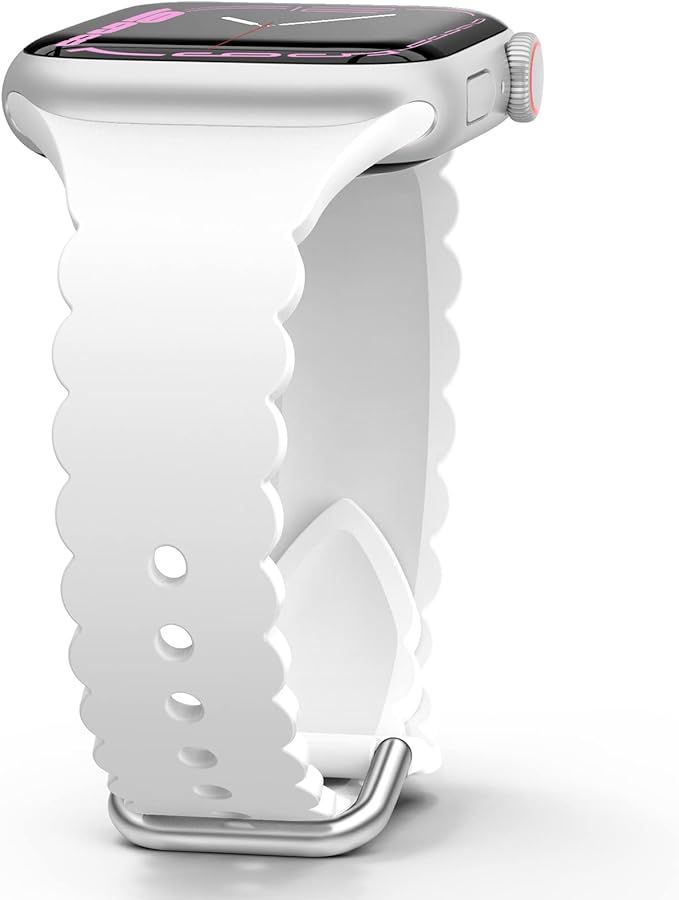 Sunnywoo Lace Silicone Band Compatible with Apple Watch Bands 40mm 41mm 38mm 44mm 42mm 45mm 49mm,... | Amazon (US)