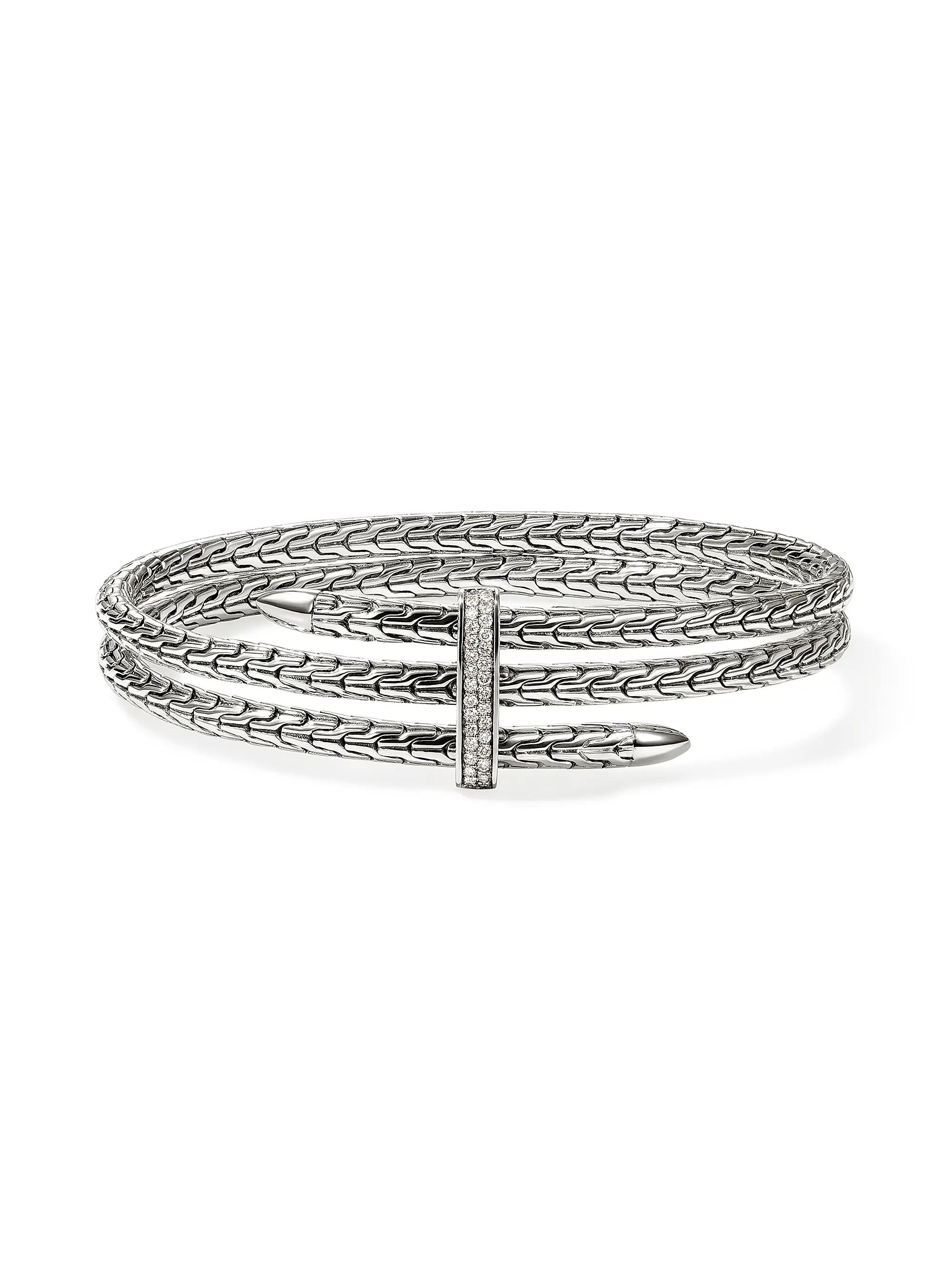 Spear Sterling Silver & 0.23 TCW Diamond Cuff | Saks Fifth Avenue