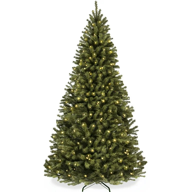 Best Choice Products Artificial Christmas Tree, 4.5ft Premium Pre-Lit Spruce Design, Dense Branch... | Walmart (US)