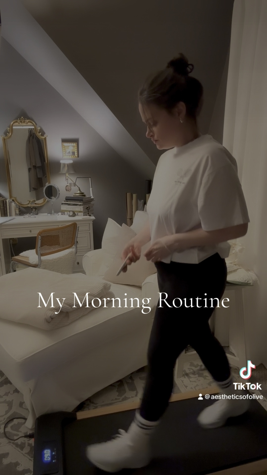 Wearing my new Abercrombie YPB Athletic Cotton T Shirt, I love the cropped length, it doesn’t feel as frumpy as traditional length T shirts. AND using my new Walking Pad, this thing is so nice and I love the real wood sides.

#LTKfitness #LTKmidsize #LTKVideo