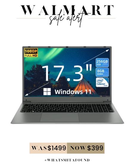 Save big on this 17” laptop on sale at Walmart! Originally $1499, now just $399. Marked down over $1000! Affordable laptop, laptop on sale, laptop sale, cheap laptop, school laptop, travel laptop, laptop computer, large screen laptop, Windows 11 laptop, tech gift idea, Windows 11 laptop on sale, Windows 11 laptop sale, tech sale, computer sale,
Computer on sale 

#LTKstyletip #LTKsalealert #LTKworkwear