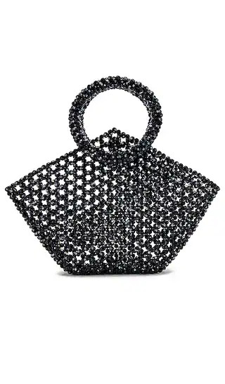 Geometric Top Handle Bag in Black | Revolve Clothing (Global)