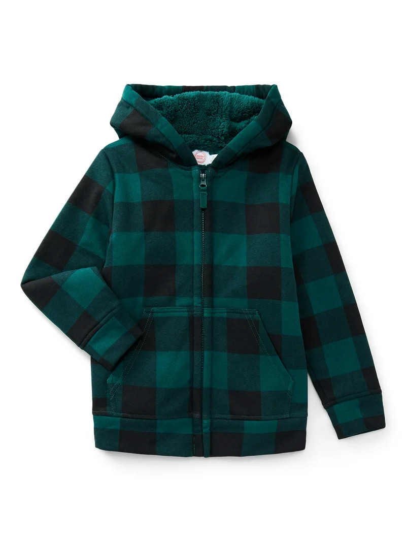 Wonder Nation Boys Kid Tough Hoodie with Long Sleeves, Sizes 4-18 & Husky | Walmart (US)