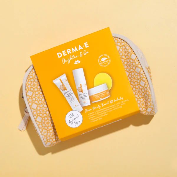 Brighten & Go Cosmetic Bag Set | DERMAE