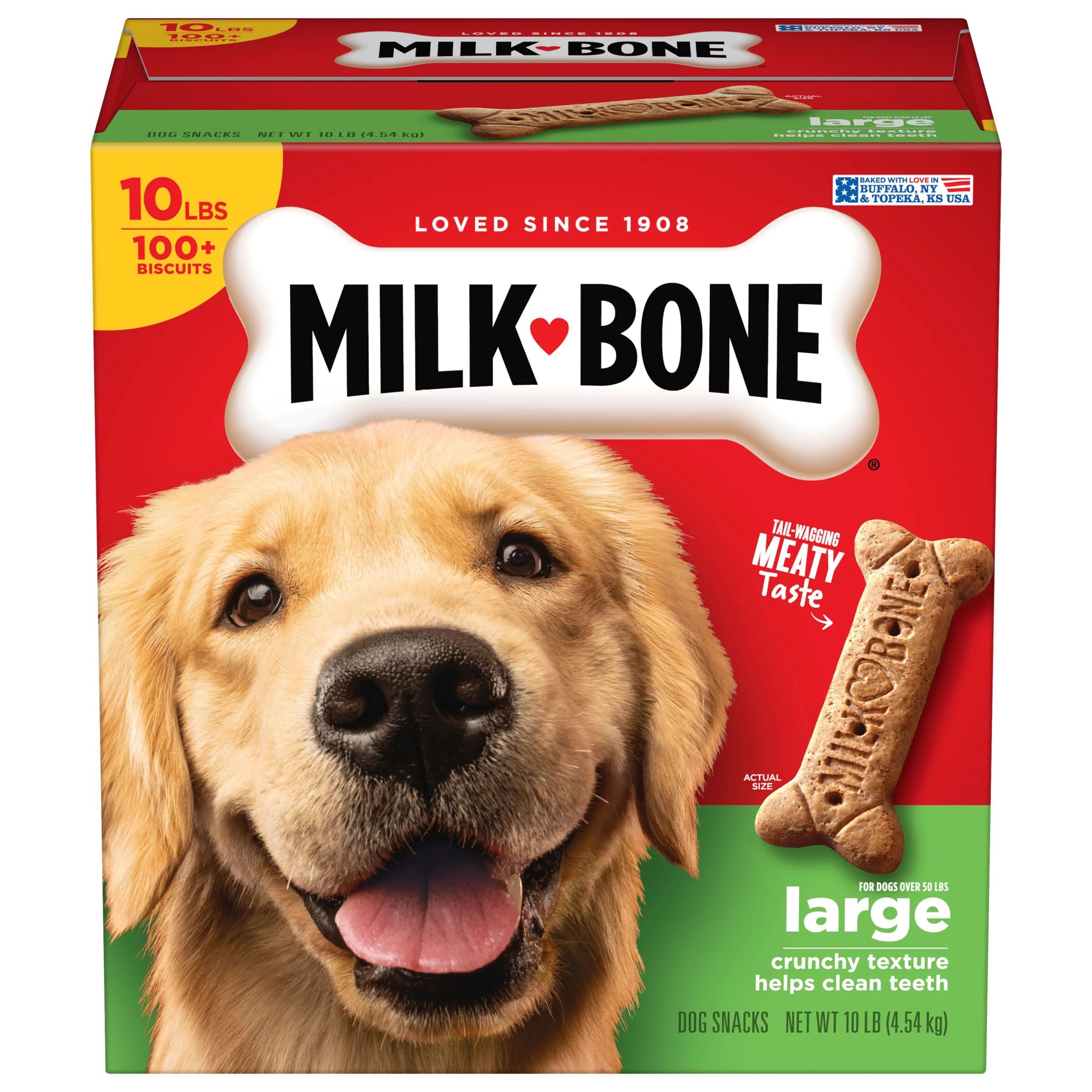 Milk-Bone Original Dog Biscuits, Large Crunchy Dog Treats, 10 lbs. | Walmart (US)