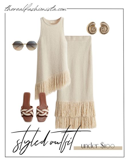 Styled outfit under $100 including H&M fringe set

#LTKstyletip #LTKfindsunder100