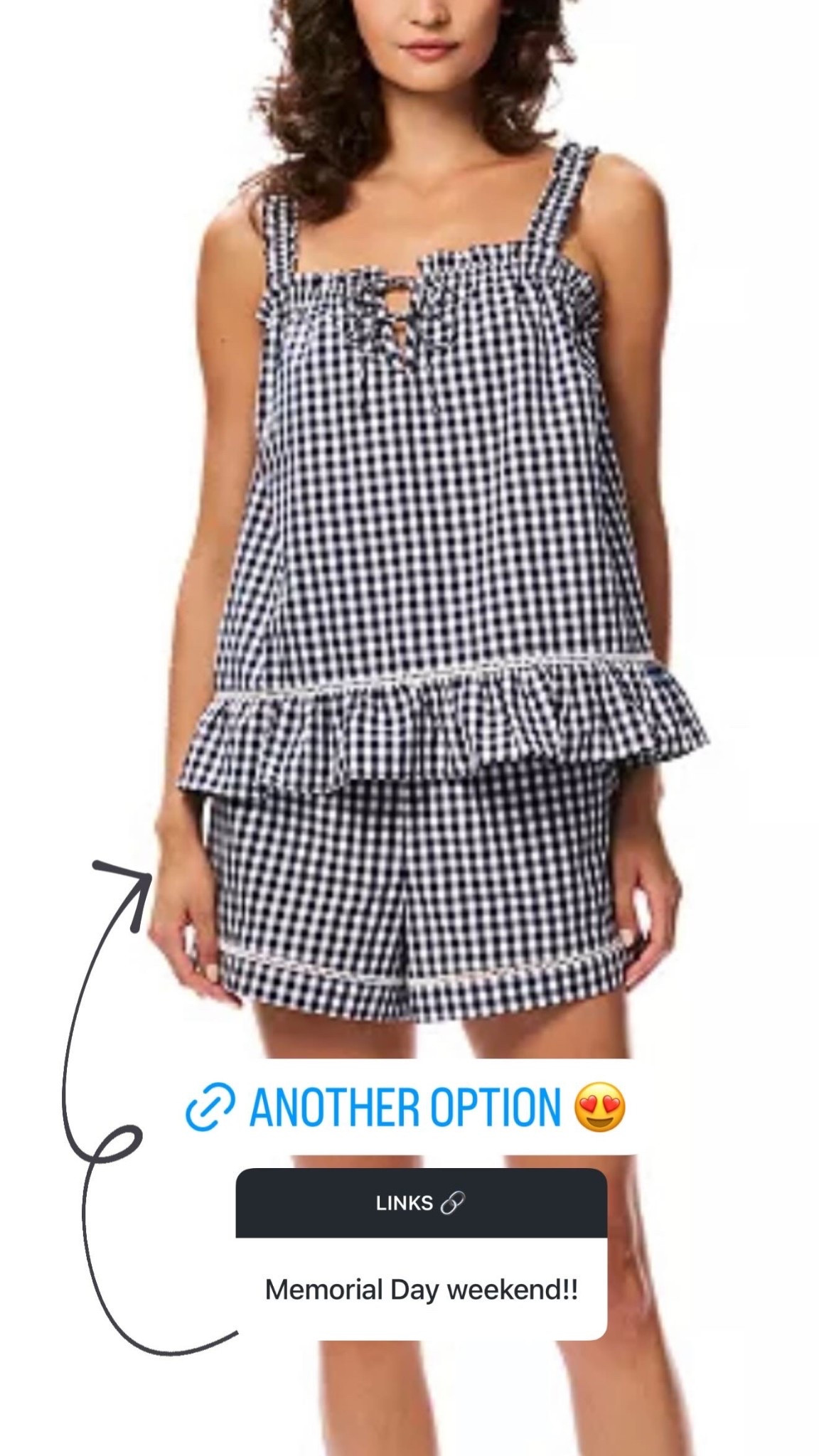 Memorial Day Weekend, MDW, Memorial Day, two piece gingham set, macys 