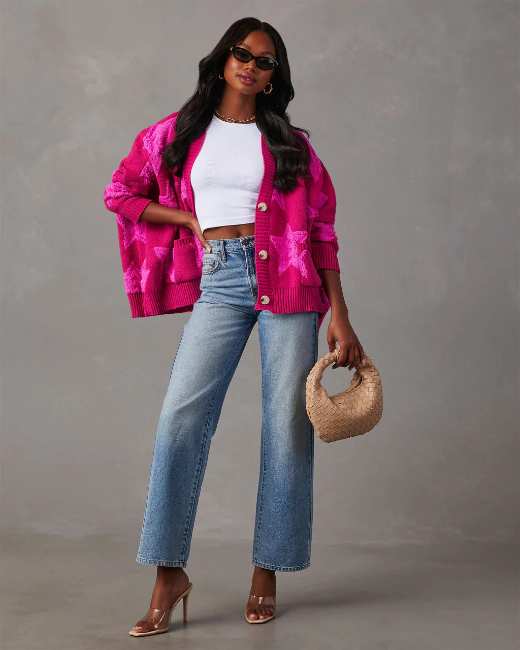 Chasing The Stars Pocketed Oversized Cardigan | VICI