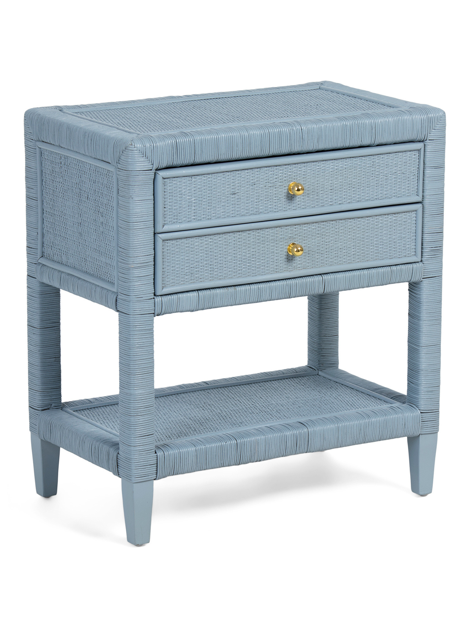 24x14x26 Rattan 2 Drawer Nightstand | TJ Maxx