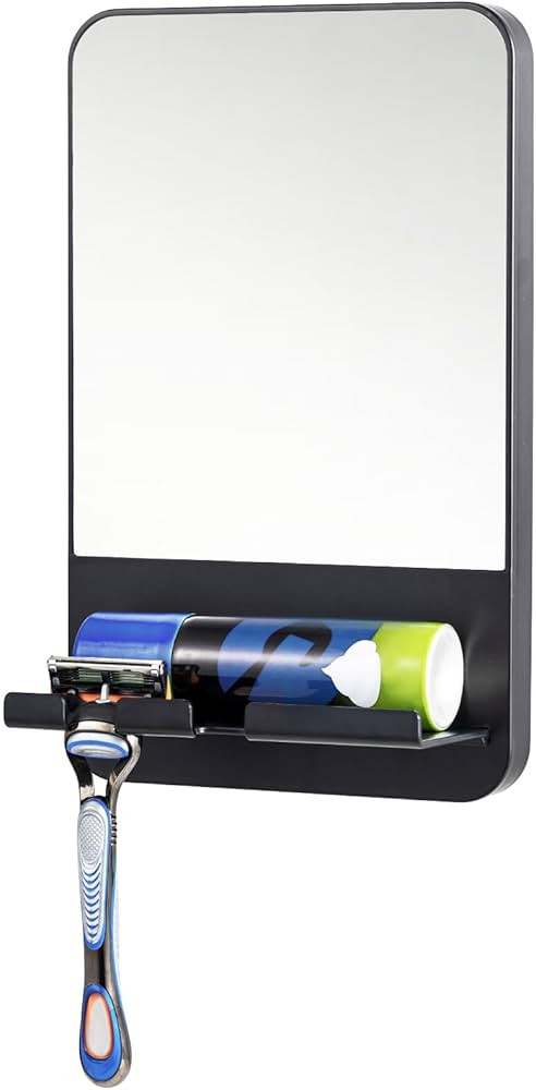 TAILI Shower Mirror Fogless Suction for Shaving with Razor Holder, Removable & NO-Drilling Anti F... | Amazon (US)