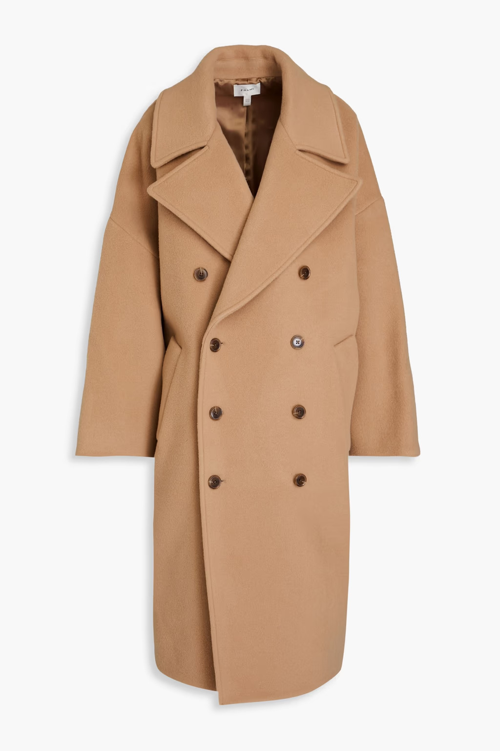 Wool-blend felt trench coat | The Outnet (APAC)