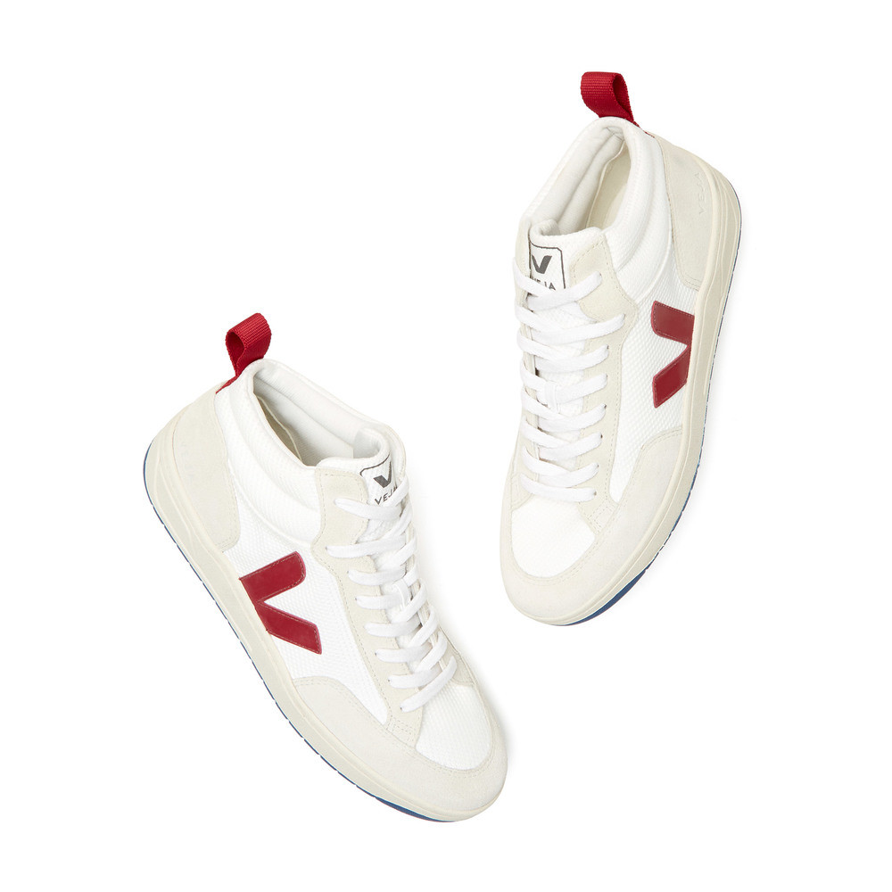 Veja Roraima Sneakers in White/Marsala, Size IT 36 | goop