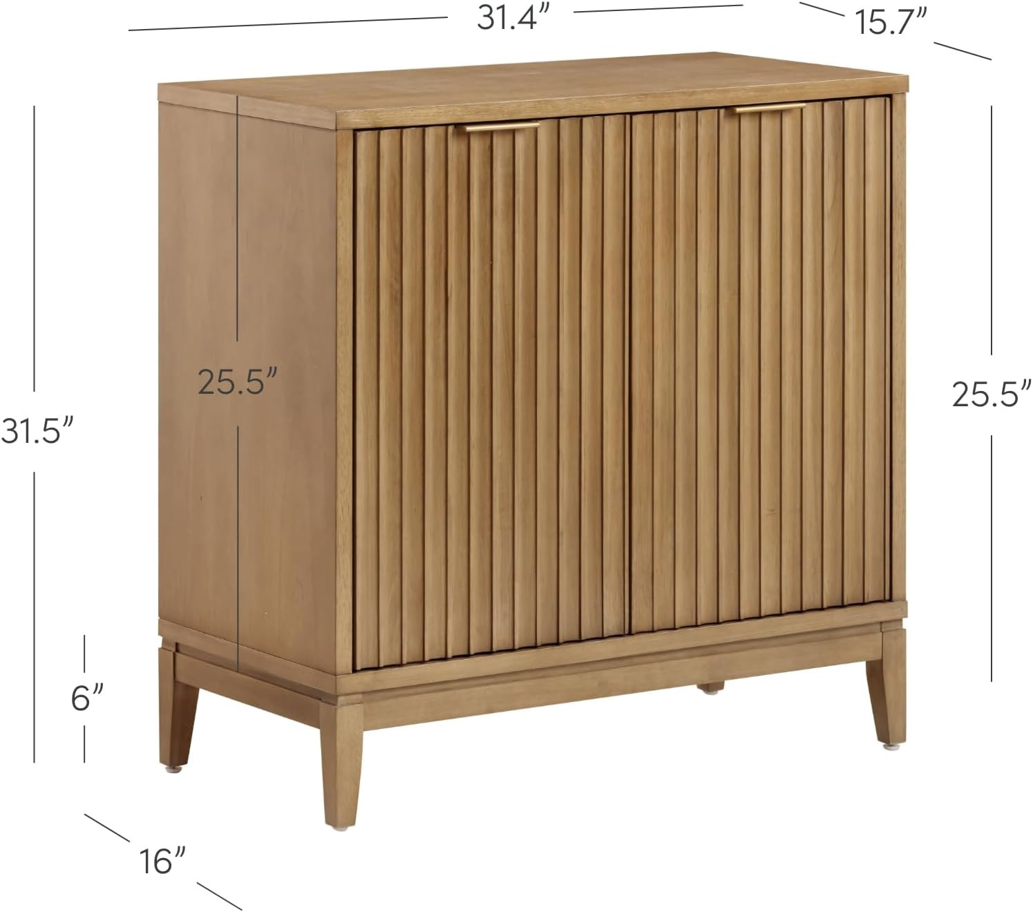 Nathan James Jasper Boho Wooden Storage Cabinet with Doors, Wood Sideboard or Living Room Storage... | Amazon (US)