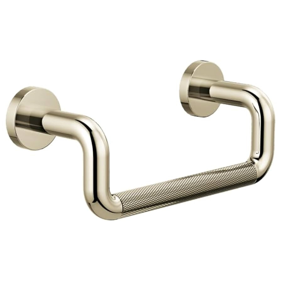 Delta, 694735-PN, Litze 8" Towel Bar, Brilliance Polished Nickel | Amazon (US)