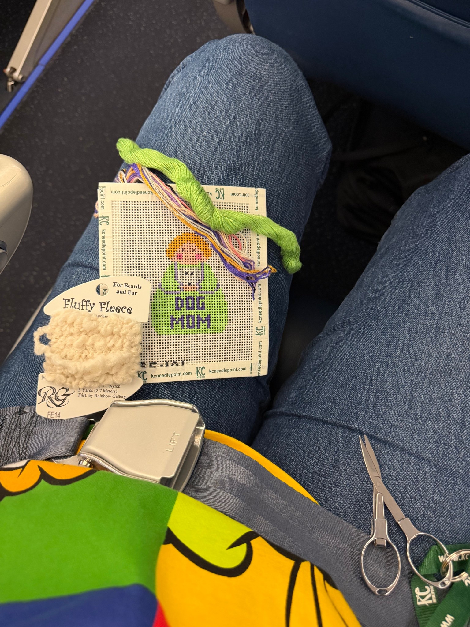 Never not needlepointing. 🪡

I knocked out this precious dog mom stitch it angel on a recent flight. 

These 90s style jeans are my favorite of the moment. They fit in all the right places and leave you feeling put together! I found myself ordering a size up in this style.

#LTKTravel #LTKMidsize #LTKPlusSize