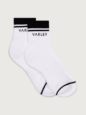 Lenni Half Crew Sock | Varley UK, Egret/ Dusty Rose / S/M | Varley UK