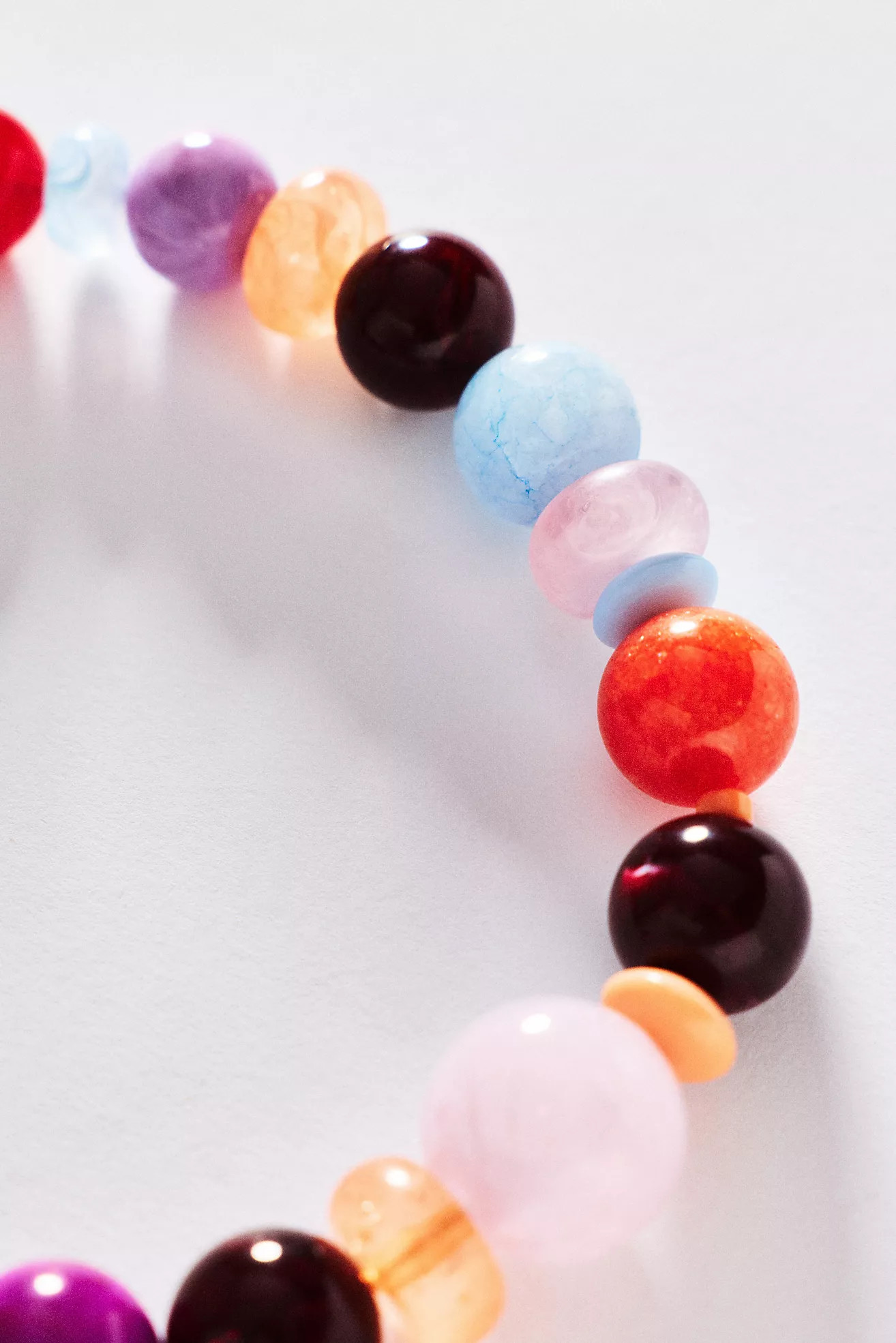 By Anthropologie Chunky Beaded Rainbow Necklace | Anthropologie (US)