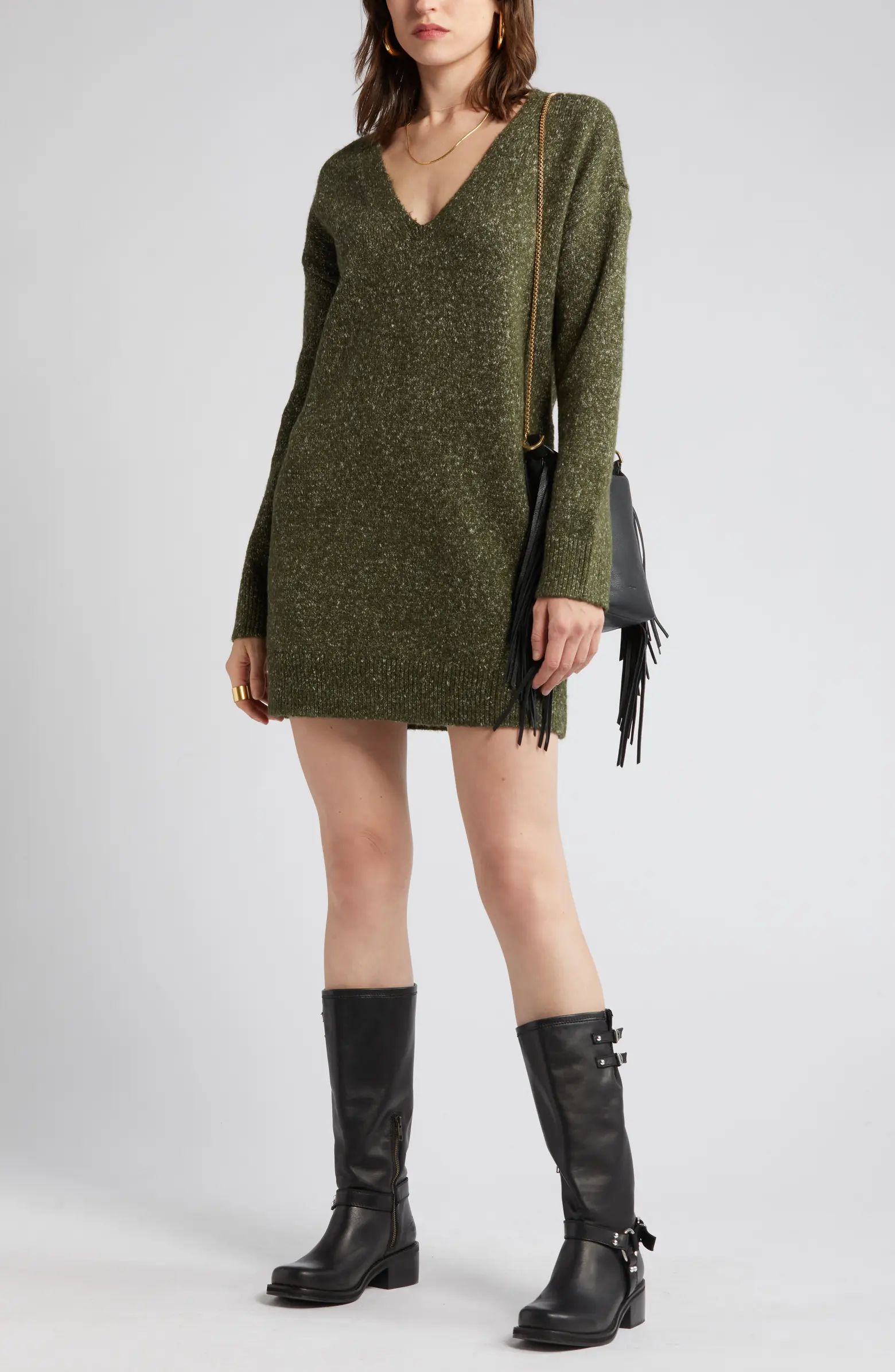 Oversize Long Sleeve Sweater Dress | Nordstrom