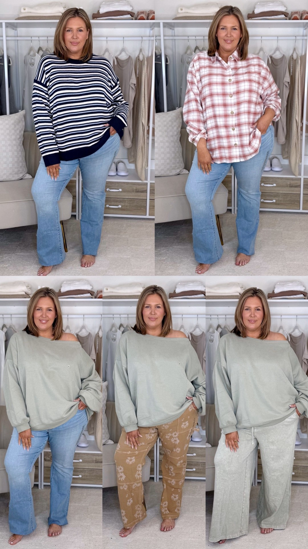 New American Eagle haul on my plus size 18/20/2x body! Wearing a size 20 regular in the jeans and an XXL in the tops — I recommend sizing up if in between if you’re shaped like me, and I loooove these pieces!! 

Plus size fashion, comfy casual, everyday outfits, trendy fashion, midsize fashion, try on haul

#LTKOver40 #LTKMidsize #LTKPlusSize