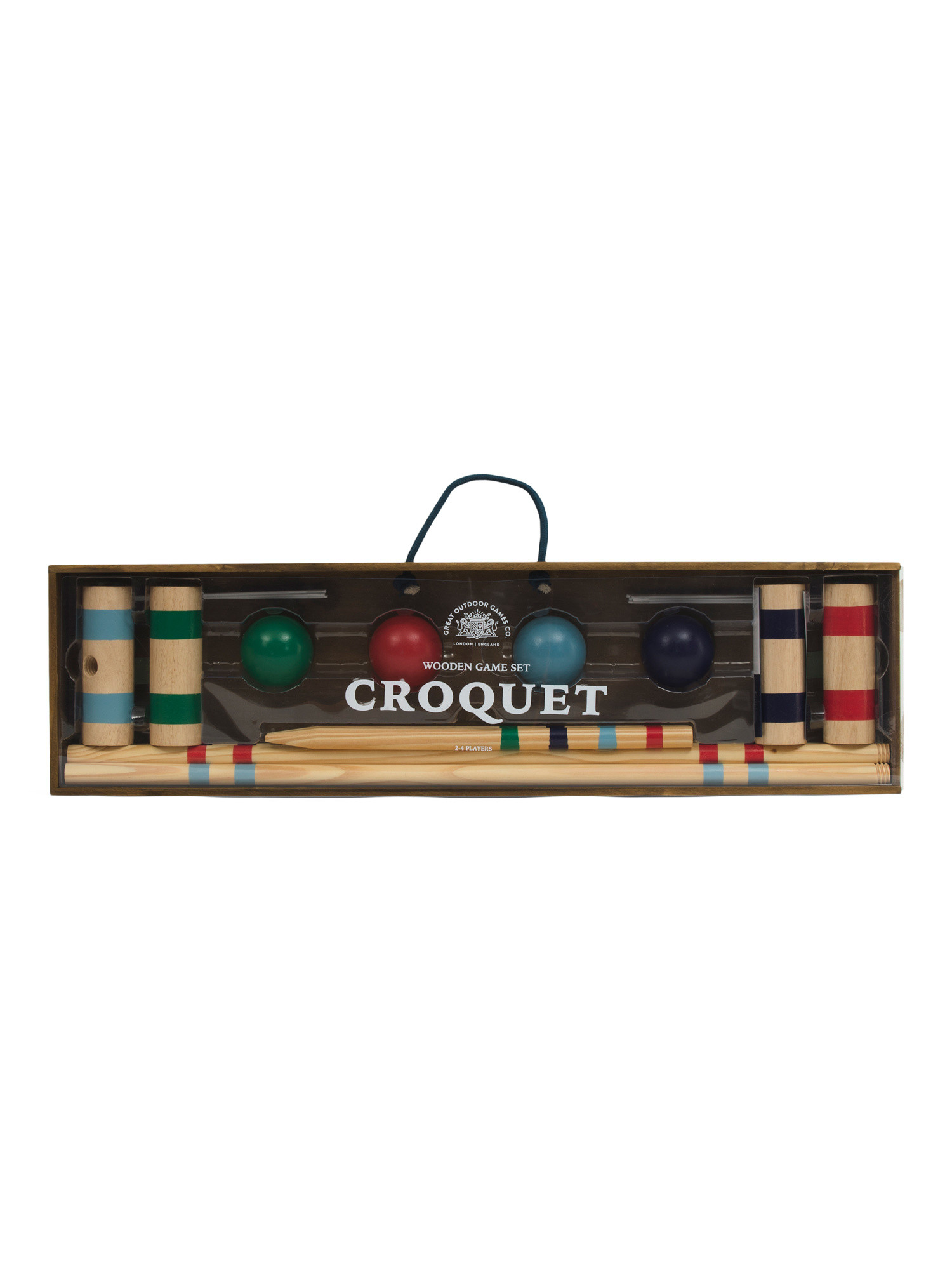 Outdoor Classic Croquet Wood Box Game Set | TJ Maxx