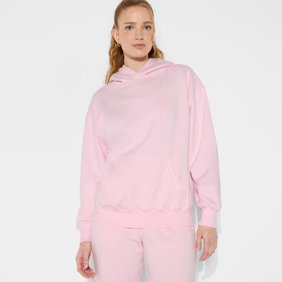 Women's Oversized Bubble Hem Hooded Sweatshirt - Wild Fable™ | Target