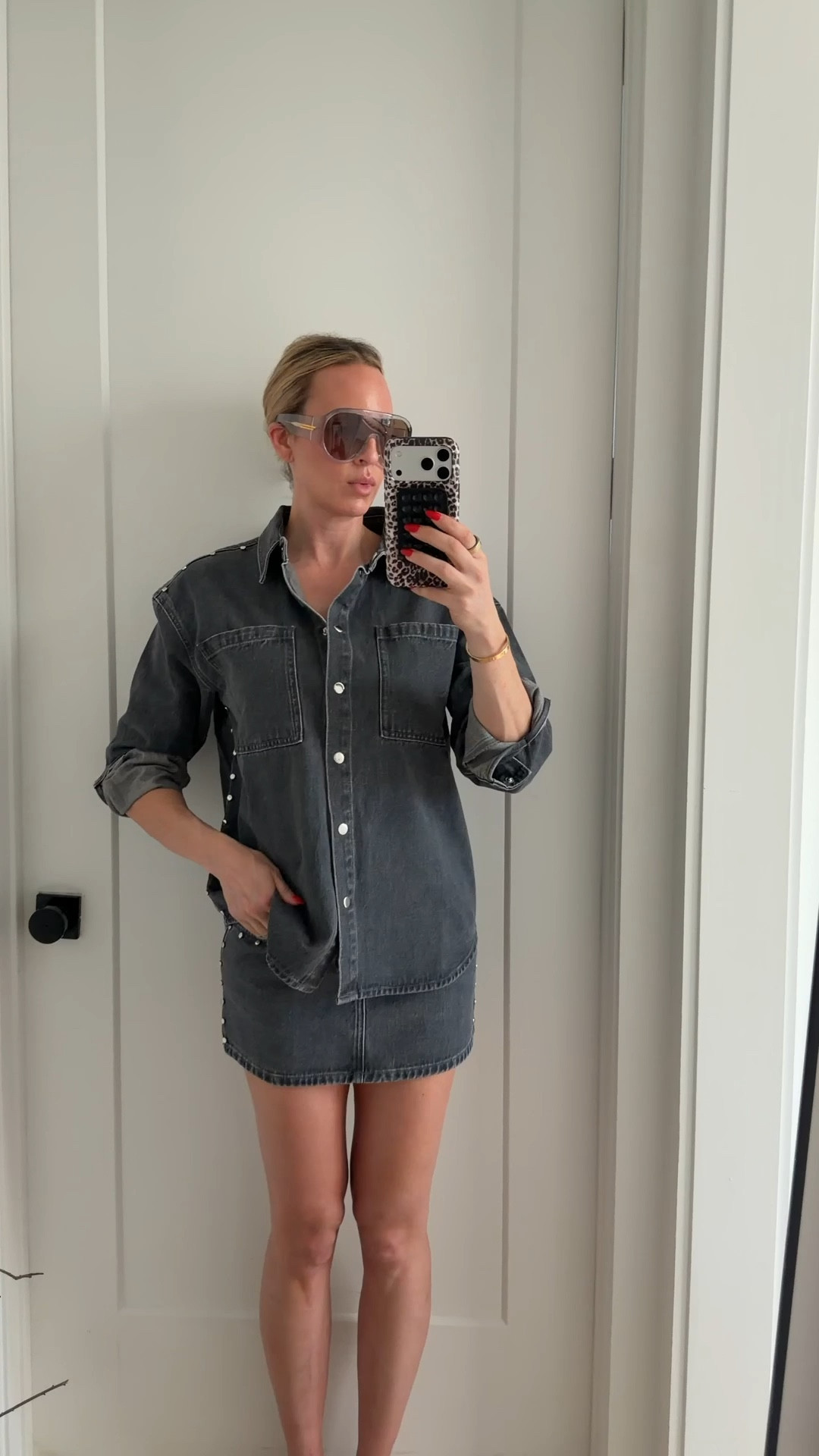 I think wearing a matching set  is one of the easiest ways to make it seem like you put effort into an outfit 💁🏼‍♀️ wearing a size 6 in the top and a 4 in the skirt 
￼

#LTKdayinmylife #LTKstorytime #LTKTravel